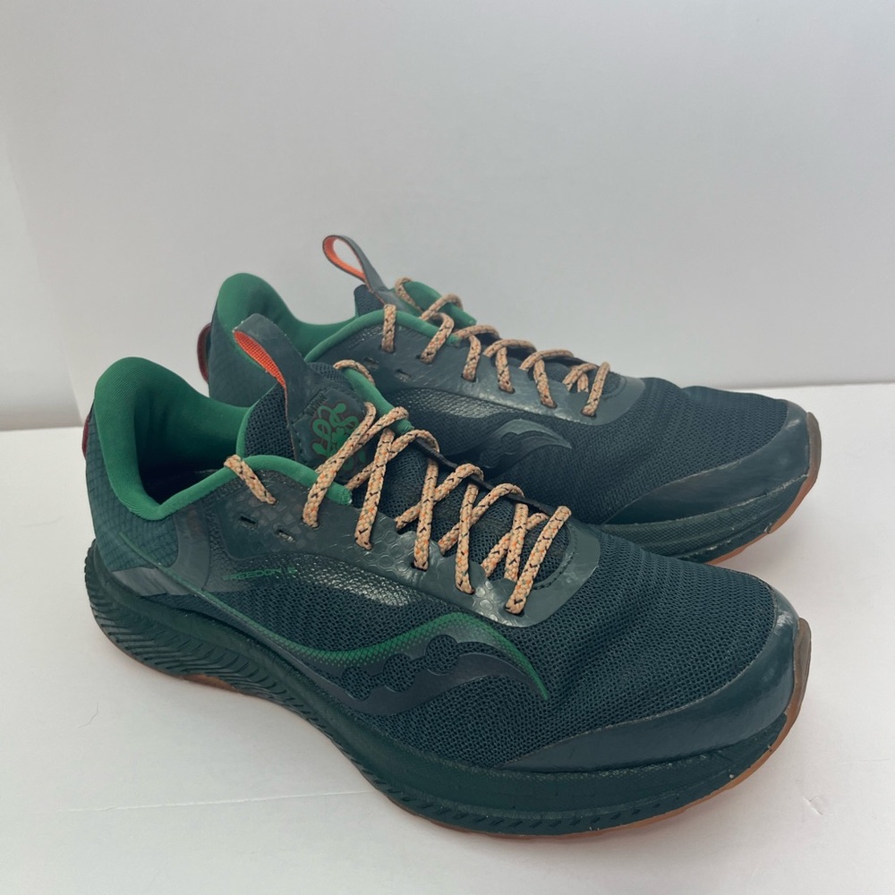 Saucony Green and Black Sneakers